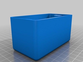 single outlet box containers wall 3d print model - Mito3D
