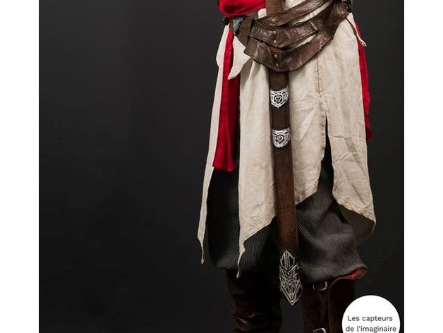 altair kın fourreau l&eacutep&eacutee dalta&iumlr sahne assassinscreed cosplay prop 3D print model - Mito3D