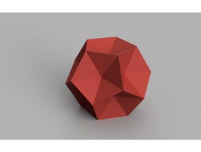 excavated dodecahedron art math maths polyhedra polyhedron 3d print model - Mito3D