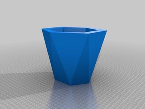 esagonale cup organizzazione 3d print model - Mito3D