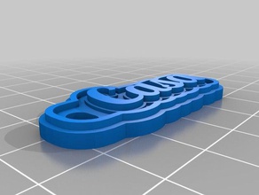 casa Schlüsselanhänger angepasst 3d print model - Mito3D