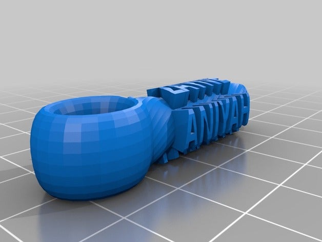 mi personalizados trenzado llavero llaveros 3D print model - Mito3D