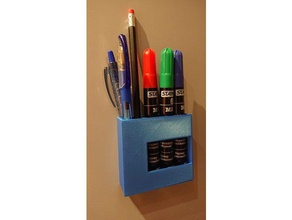 pencil marker pen holder magnet household supplies 3d print model - Mito3D