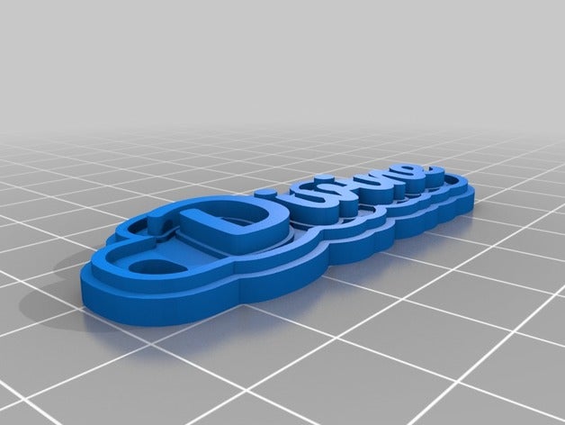 divine de porte-clés personnalisé 3D print model - Mito3D
