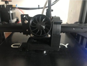 40mm fan shroud 3d printer accessories cooling duct ender 3 pro extruder hotend 3d print model - Mito3D