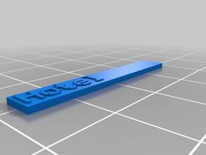 meu nome personalizado placa 3d impressão 3d print model - Mito3D
