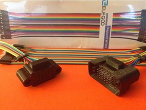 group connector dupont wires diy plug terminal block 3d print model - Mito3D