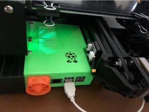 octopi control box 3d printer accessories creality ender 3 pro lm2596 case octoprint psu raspberry pi relay 3d print model - Mito3D