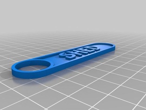 my customized customizer - label tag fob keychain id marker plaque 3d print model - Mito3D