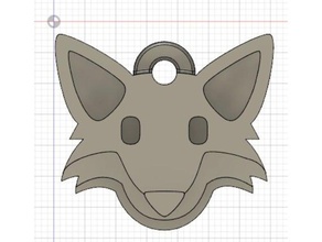 emoji fox keychain keychains 3d keychains emojis printable emojis 3d print model - Mito3D