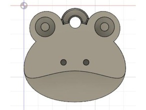emoji frog keychain keychains emojis frogs printable 3d print model - Mito3D
