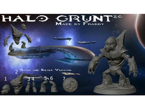 halo grunt 20 split keyed version creatures 343 industries 1 3d print model - Mito3D