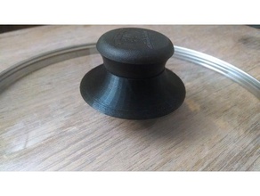 tampa de panela botão parte inferior knob pote 3d print model - Mito3D