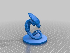 tira psíquica brinquedos jogos criatura dnd masmorras e dragões miniatura monstro mtg 3d print model - Mito3D