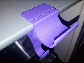 headphone desk hanger computer headphones holder hook 3d print model - Mito3D