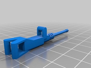 lego 50 caliber construction toys gun compatible 3d print model - Mito3D