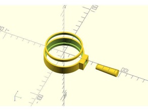lente di ingrandimento mano strumenti obiettivo lupa 3d print model - Mito3D