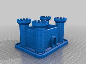 impianto di titolare castello contenitori 3d print model - Mito3D