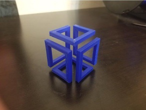 l'infini cube sculptures art modèle 3d print model - Mito3D