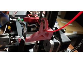 filamentguide hotend fio suporte 3d a impressora partes cr-10 cr10 creality ender 3 filamento de guia ganhos 3d print model - Mito3D