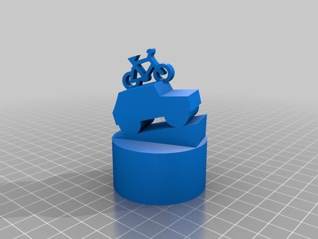 Fahrrad dem Auto sport im freien 3D print model - Mito3D