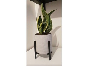 plant stand decor design greenhouse holder interior pot 3d print model - Mito3D