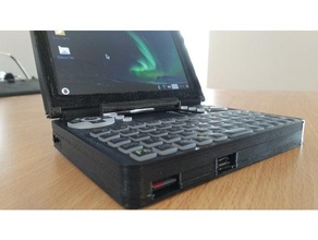 pi sıfır dizüstü bilgisayar umpc durumda notebook raspberry ahududu 3d print model - Mito3D