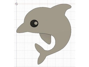 emoji dolphin signs logos dolphins emojis printable 3d print model - Mito3D