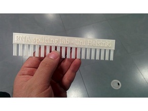 copy gel comb 20 wells 3d printing 3d print model - Mito3D