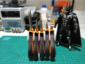 pliers stand hand tools 5 desktop needle nose 3d print model - Mito3D