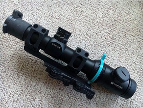 vortex viper pst 1-4x24 riflescope switchview throw lever parts adjustable pst-14st-m ring 3d print model - Mito3D