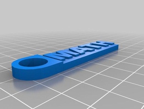 math key ring 3d printing keychain keyring 3d print model - Mito3D