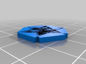 keyforge poder +2 token de 20mm juguete juego accesorios power 3d print model - Mito3D