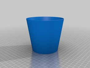 semplice vaso di fiori carta famiglia giardinaggio indoor 3d print model - Mito3D