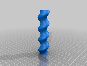 customizable single-twist solomonic column math art 3d print model - Mito3D