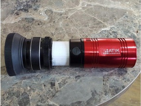 telescope camera t2 pentax m42 lens adapter physics astronomy 3d print model - Mito3D