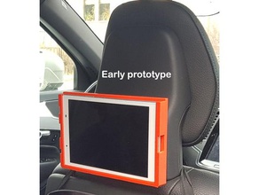 xc90 cabeceira do carro montar titular tablet a lenovo guia 4 8 s90 v90 volvo xc60 3d print model - Mito3D