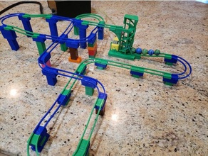 marble roller coaster construction toys nsfw 3d print model - Mito3D