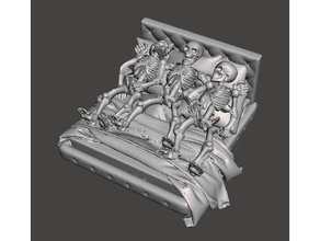 fww fallout ödland warfare Skelette Bett, während die Welt brennt Spiele 28 dnd zahlen der Miniatur miniaturen Schädel warefare wastland 3d print model - Mito3D