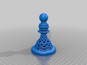 pieza de ajedrez peón 3d print model - Mito3D
