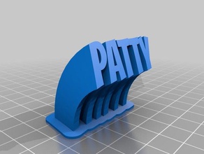 speciale patty office personalizzato 3d print model - Mito3D