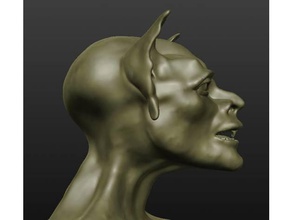 gremlin busto criaturas 3d print model - Mito3D
