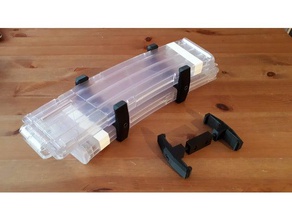dergi çift kelepçe oyuncak oyun aksesuarlar klip dart flip orman nerf 3d print model - Mito3D