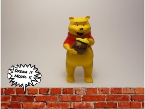winnie pooh 3d impressão animado o personagem bonito disney a figura divertido filmes 3d print model - Mito3D