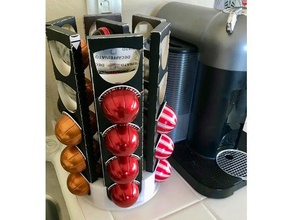 storage nespresso coffe pods kitchen dining 3d print model - Mito3D