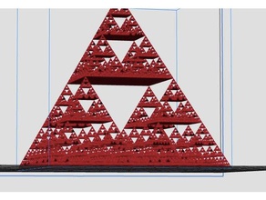 tetraedro de sierpinski matemáticas art fractal 3d print model - Mito3D