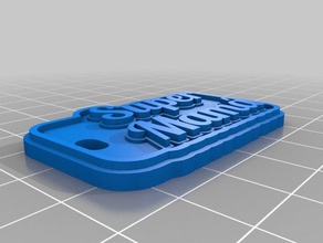 supermama de porte-clés personnalisé 3d print model - Mito3D