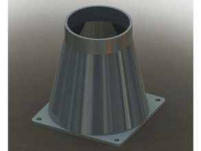 r&eacuteducteur ventilateur 120mm 80 mm accessories fan rducteur ventillateur 3d print model - Mito3D
