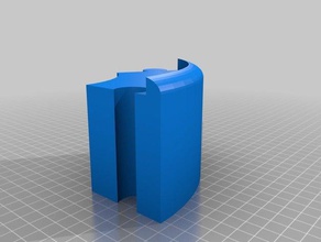 7cm circulaire moniteur de montage ordinateur 3d print model - Mito3D