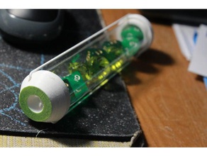 les récipients de tube fluorescent titulaires l'organisation transparent 3d print model - Mito3D